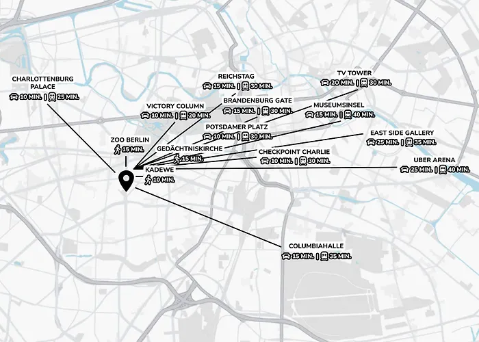 アパート Nofa - Altbau Am Kudamm ベルリン